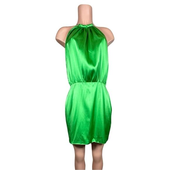 Retrofete Anahita Green Mini Rhinestone Dress SZ XL $399 - Picture 4 of 16